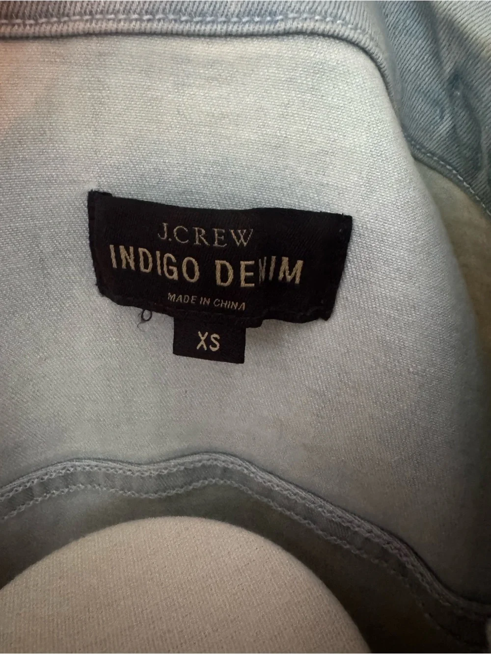 J. Crew Light wash Denim Jacket with Button Front